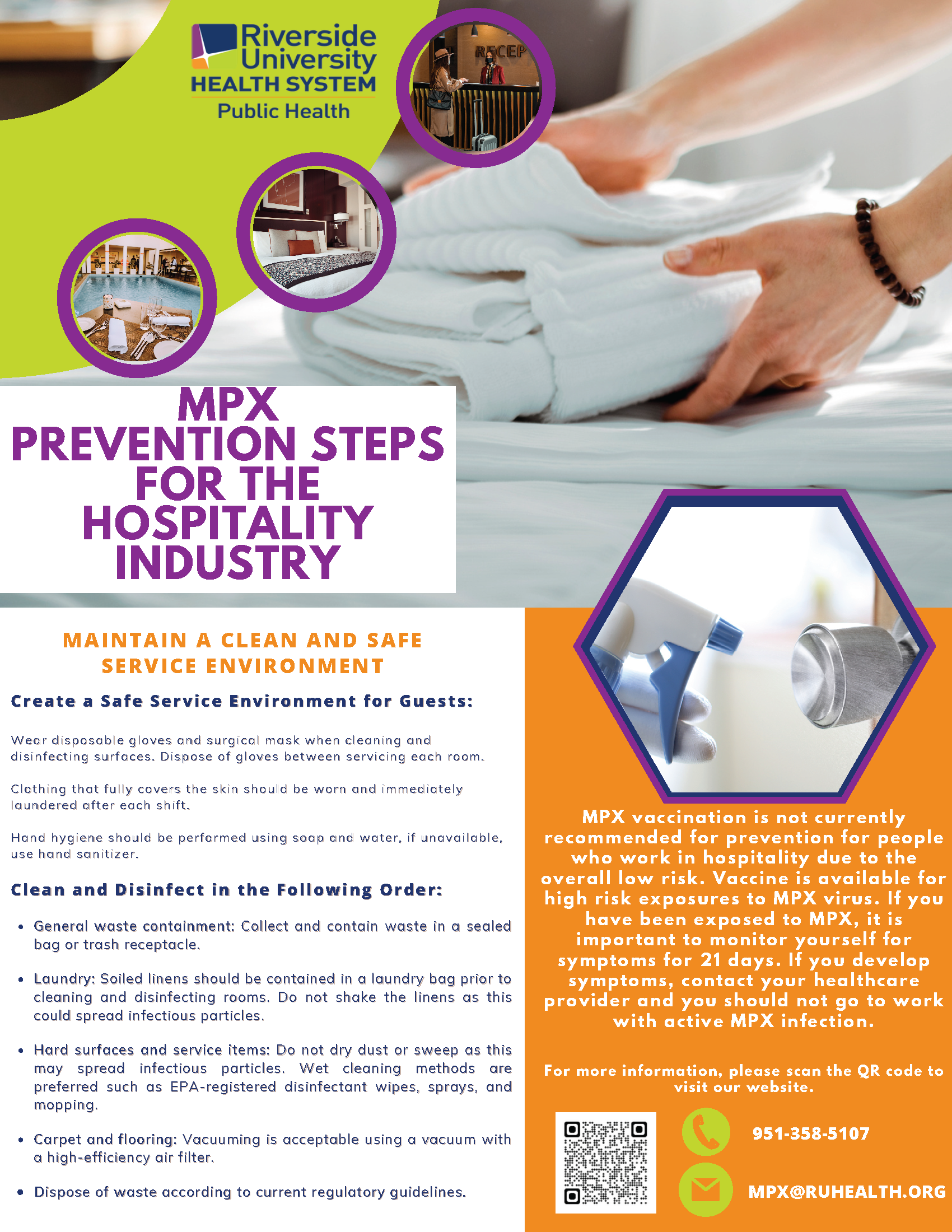 Prevention Steps for the Hospitality Industry
