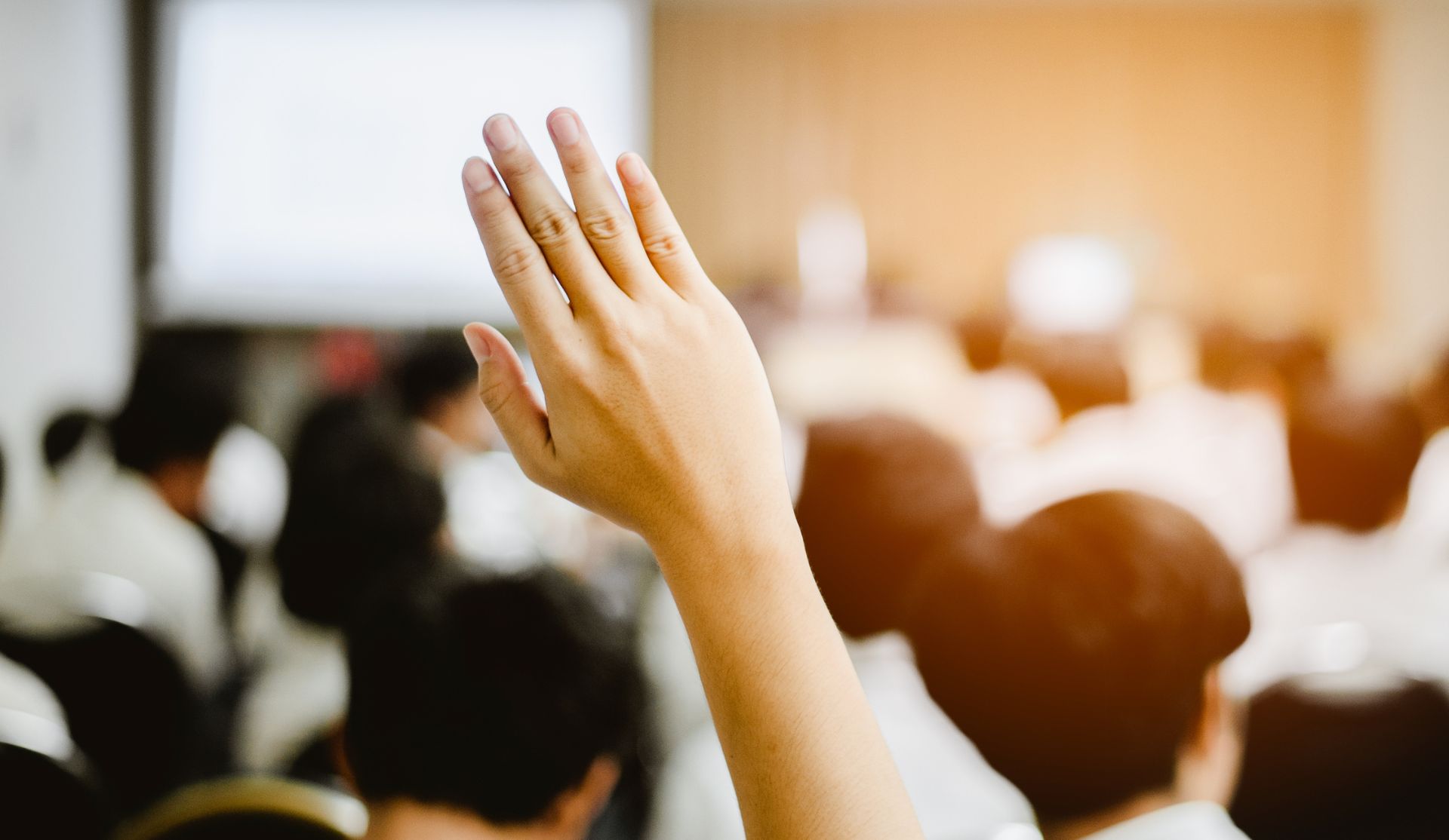raising hand