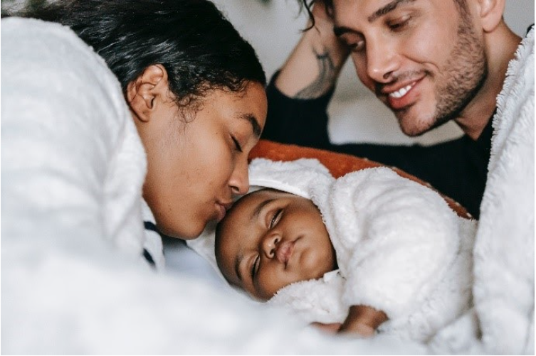 parents with baby