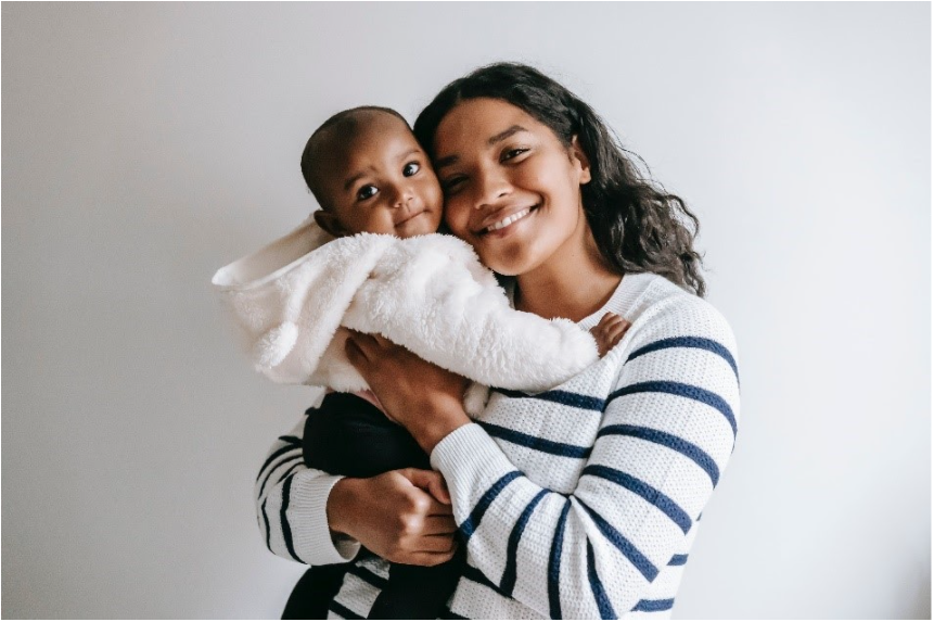 mom and son