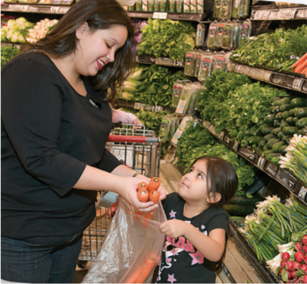mom in market