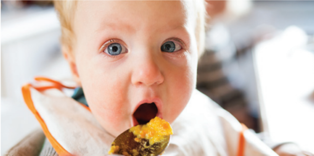 baby eating