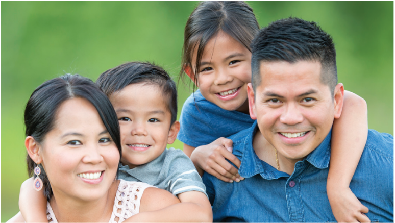 family smiling