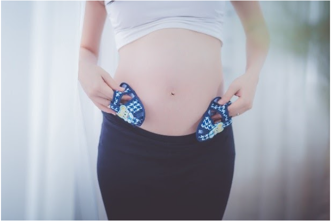 pregnant woman's belly