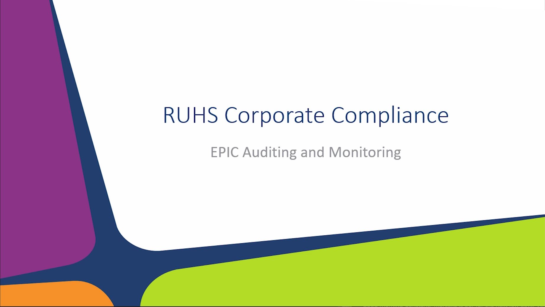 RUHS Corporate Compliance