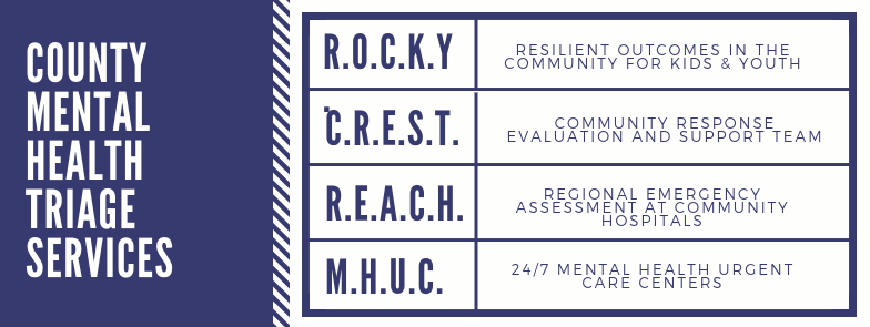 County Mental Health Triage Services