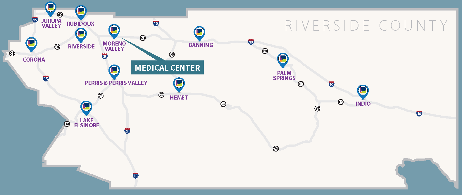 medical center map