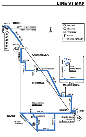 Line 91 Map