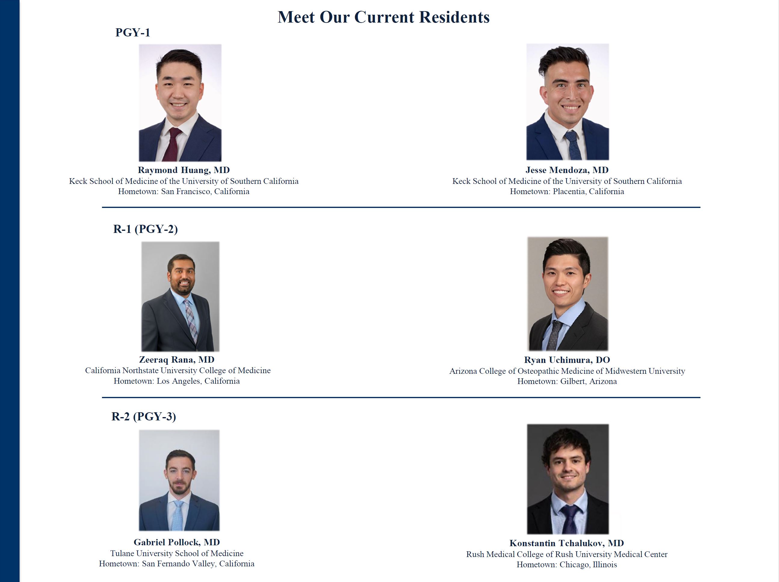 Meet Our Residents | Riverside University Health System
